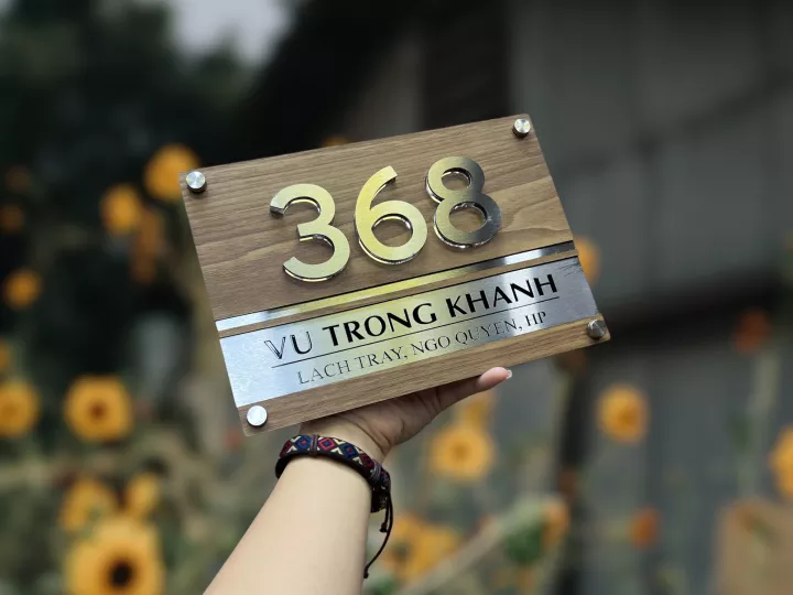 Thiết Kế Bảng Số Nhà Bằng Gỗ