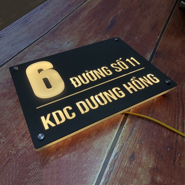 Thiết Kế Bảng Số Nhà Bằng Gỗ