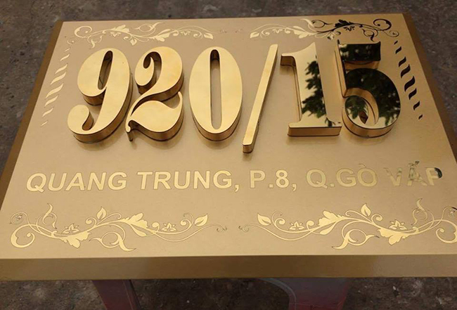 Thi Công Bảng Số Nhà Bằng Gỗ Đẹp
