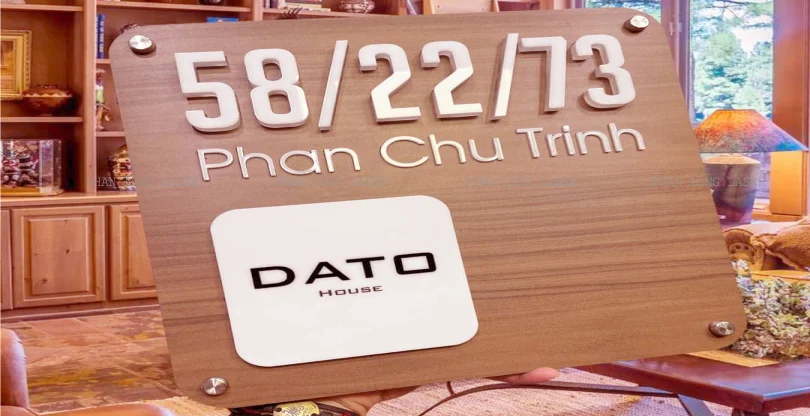 Thi Công Bảng Số Nhà Bằng Gỗ Đẹp