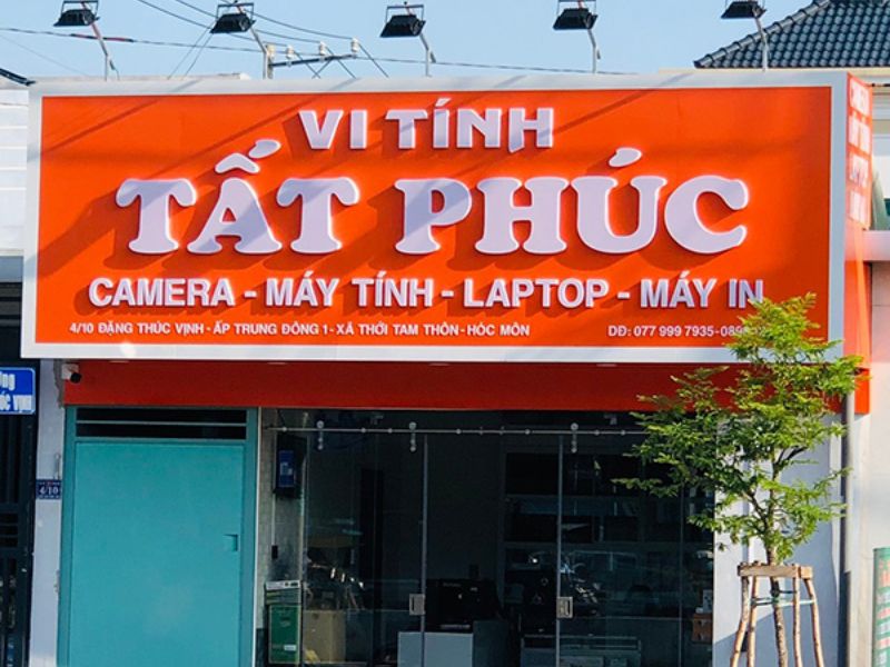 Thiết Kế Bảng Hiệu Màu Cam