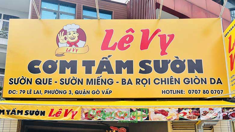 Thi Công Bảng Hiệu Cơm Tấm Đẹp, Bền, Nổi Bật