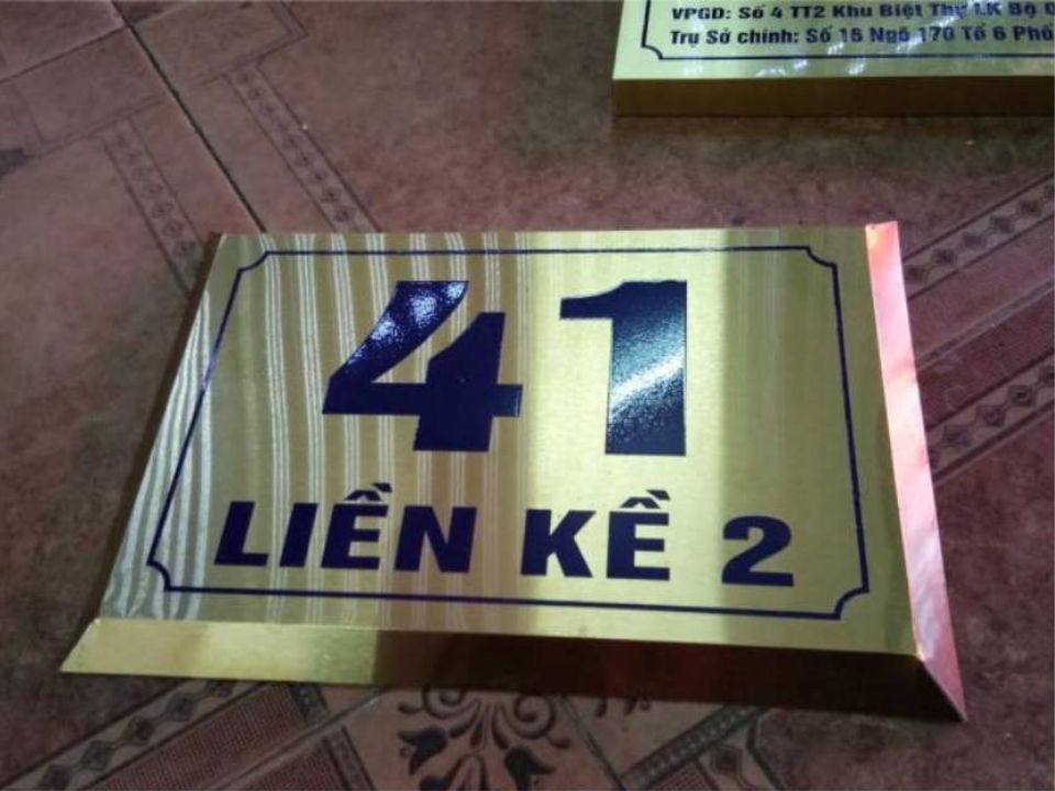 Làm Biển Số Nhà Đẹp