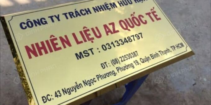 Thi Công Biển Inox Ăn Mòn Sang Trọng