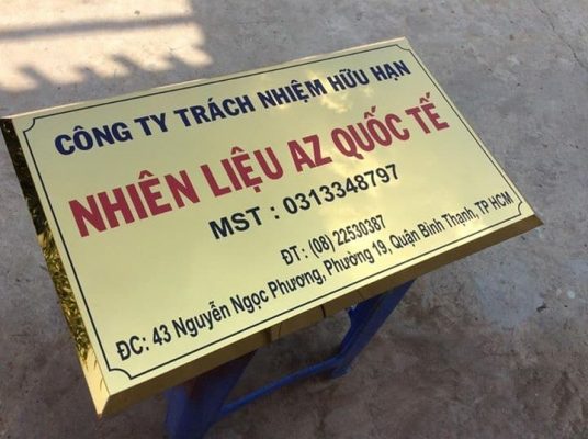 Thiết Kế Biển Inox Ăn Mòn
