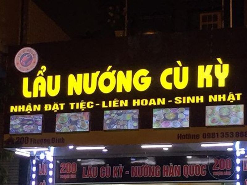 Thiết Kế Bảng Hiệu Đẹp Cho Quán Ăn