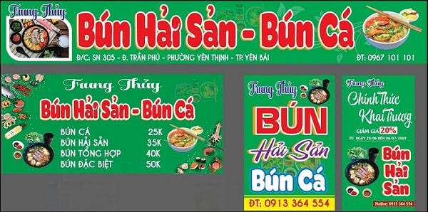 Biển Quảng Cáo Bún Phở Đẹp