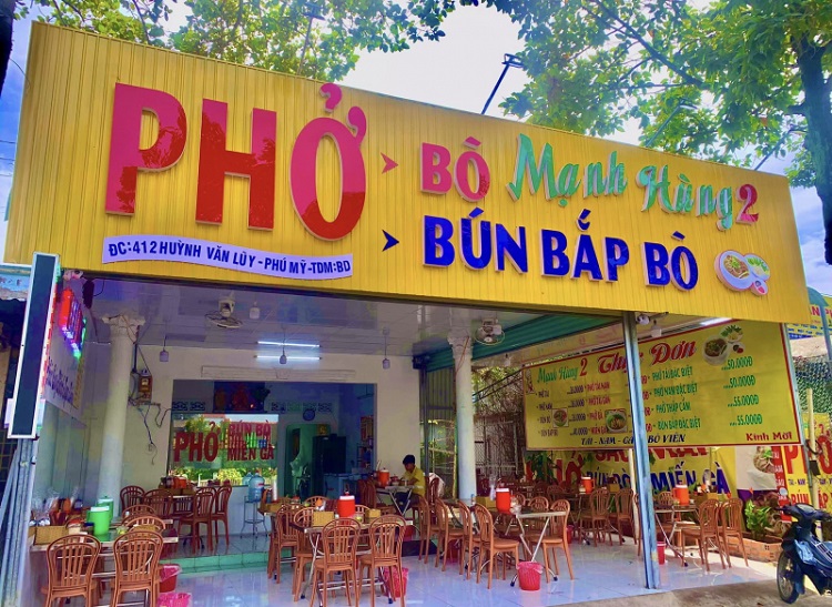 Thiết Kế Biển Quảng Cáo Bún Phở Đẹp