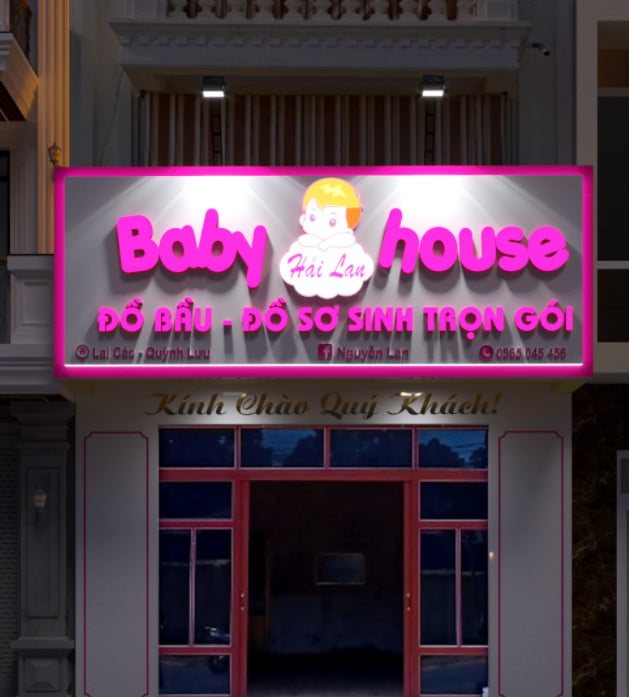 Biển Quảng Cáo Quần Áo Trẻ Em Đẹp