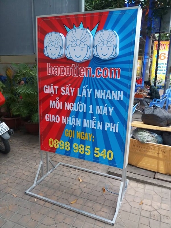 Thi Công Bảng Hiệu Giặt Sấy Đẹp