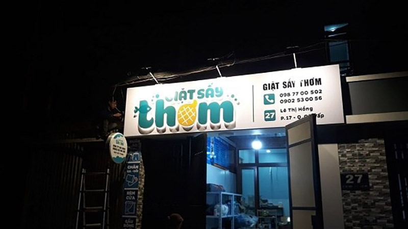 Thiết Kế Bảng Hiệu Giặt Sấy Đẹp