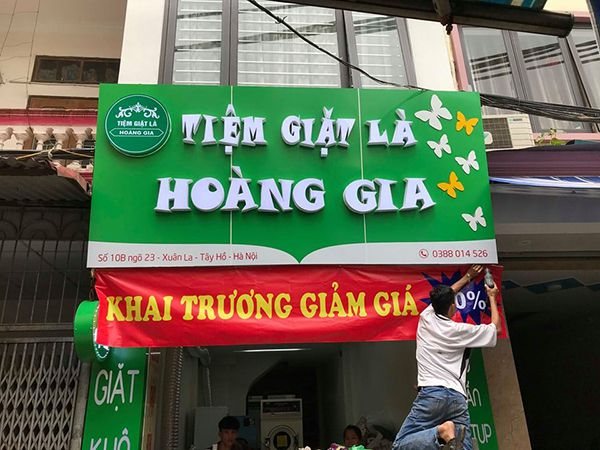 Thiết Kế Bảng Hiệu Giặt Sấy Đẹp
