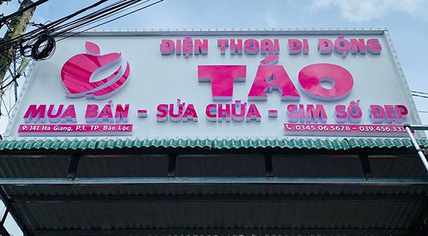 Thi Công Bảng Hiệu Sửa Điện Thoại