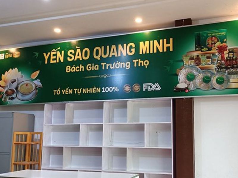 Thi Công Bảng Hiệu Yến Sào Đẹp