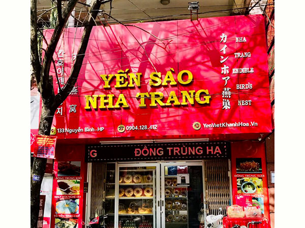 Thi Công Bảng Hiệu Yến Sào Đẹp