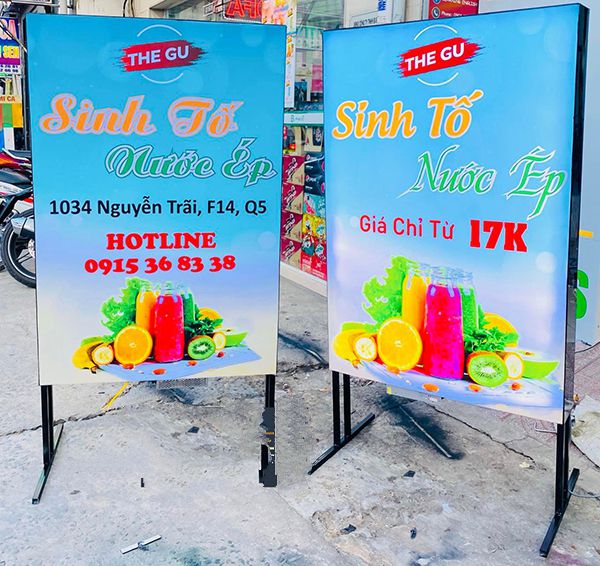 Mẫu Biển Quảng Cáo Đứng Đẹp