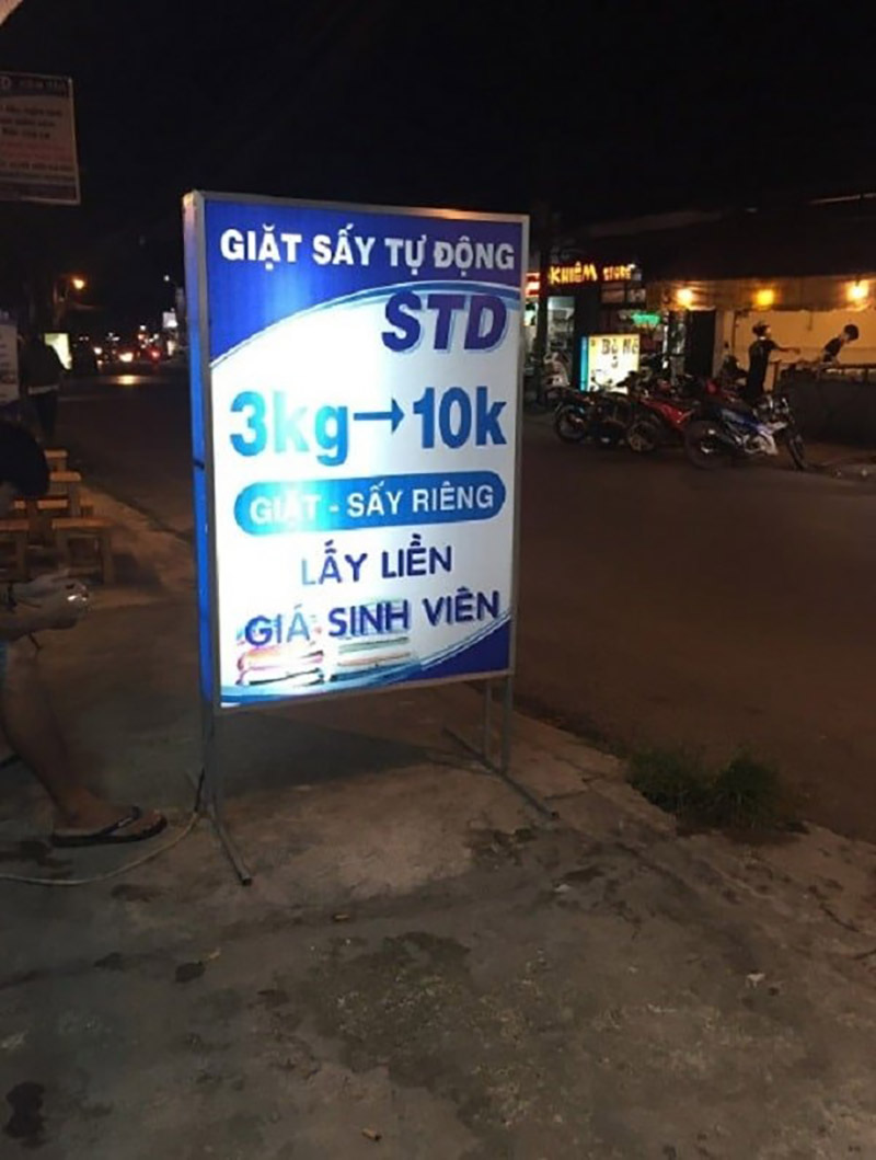 Bảng Hiệu Giặt Ủi Đẹp