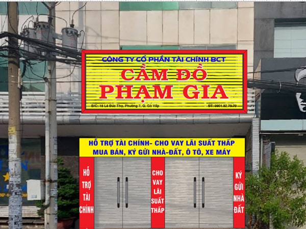 Biển Hiệu Tiệm Cầm Đồ Đẹp