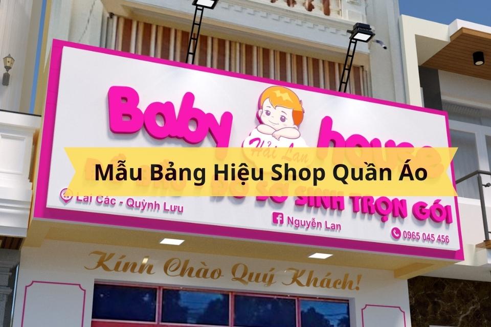 Thiết Kế Biển Hiệu Cửa Hàng Quần Áo Đẹp