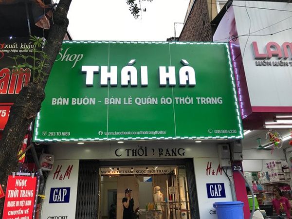 Thi Công Biển Quảng Cáo Shop Quần Áo