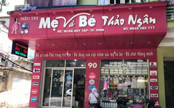 Thiết Kế Bảng Hiệu Cửa Hàng Sữa Đẹp