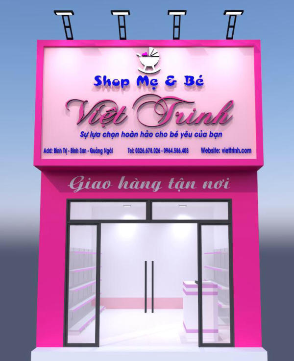 Thiết Kế Bảng Hiệu Cửa Hàng Sữa Đẹp