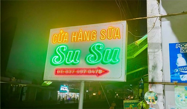 Thiết Kế Bảng Hiệu Cửa Hàng Sữa Đẹp