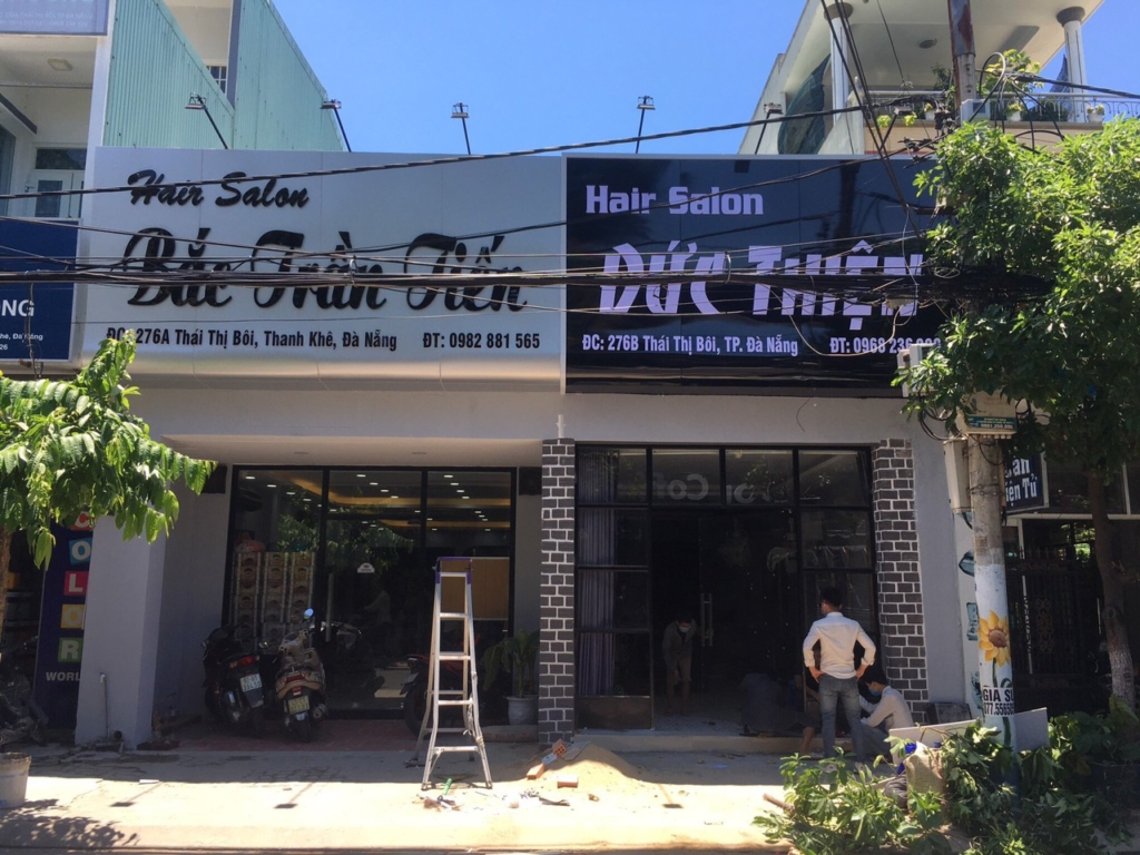 Thi Công Bảng Hiệu Tiệm Tóc