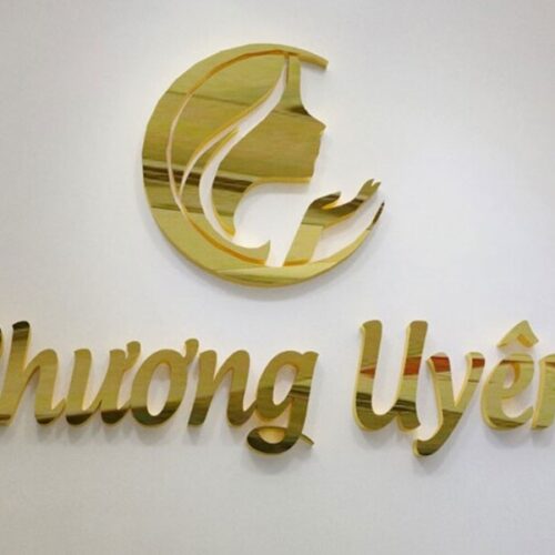 Thiết kế Bảng Hiệu Chữ Inox Vàng Sang Trọng