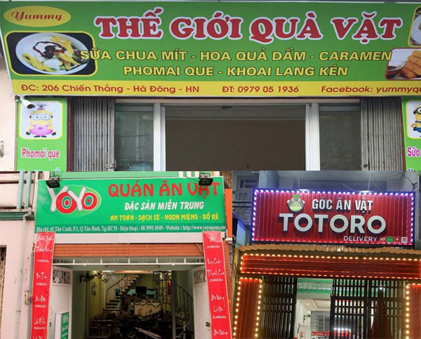 Thiết Kế Biển Quảng Cáo Ăn Vặt Đẹp, Sáng Tạo