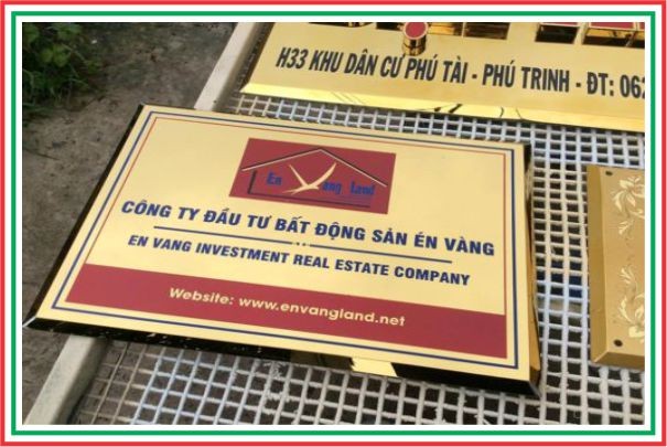 Bảng Tên Công Ty Inox Ăn Mòn