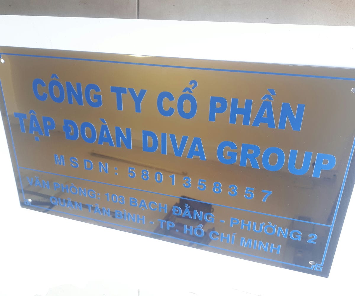 Thi công Bảng Tên Công Ty Inox Ăn Mòn