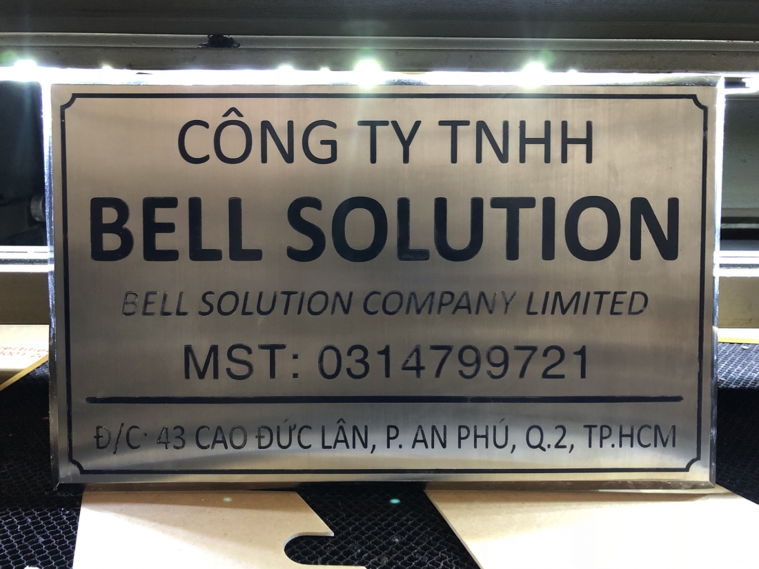 Thi công Bảng Tên Công Ty Inox Ăn Mòn