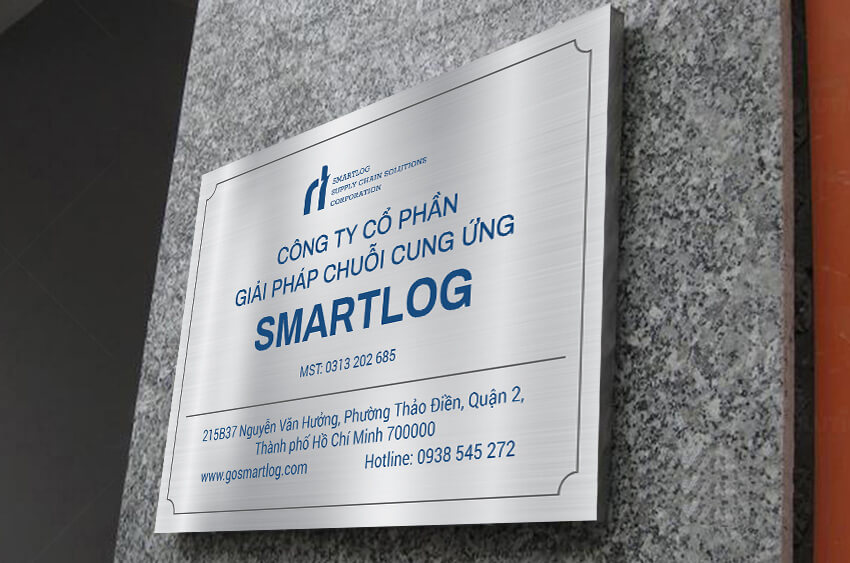 Thiết Kế Bảng Tên Công Ty Inox Ăn Mòn