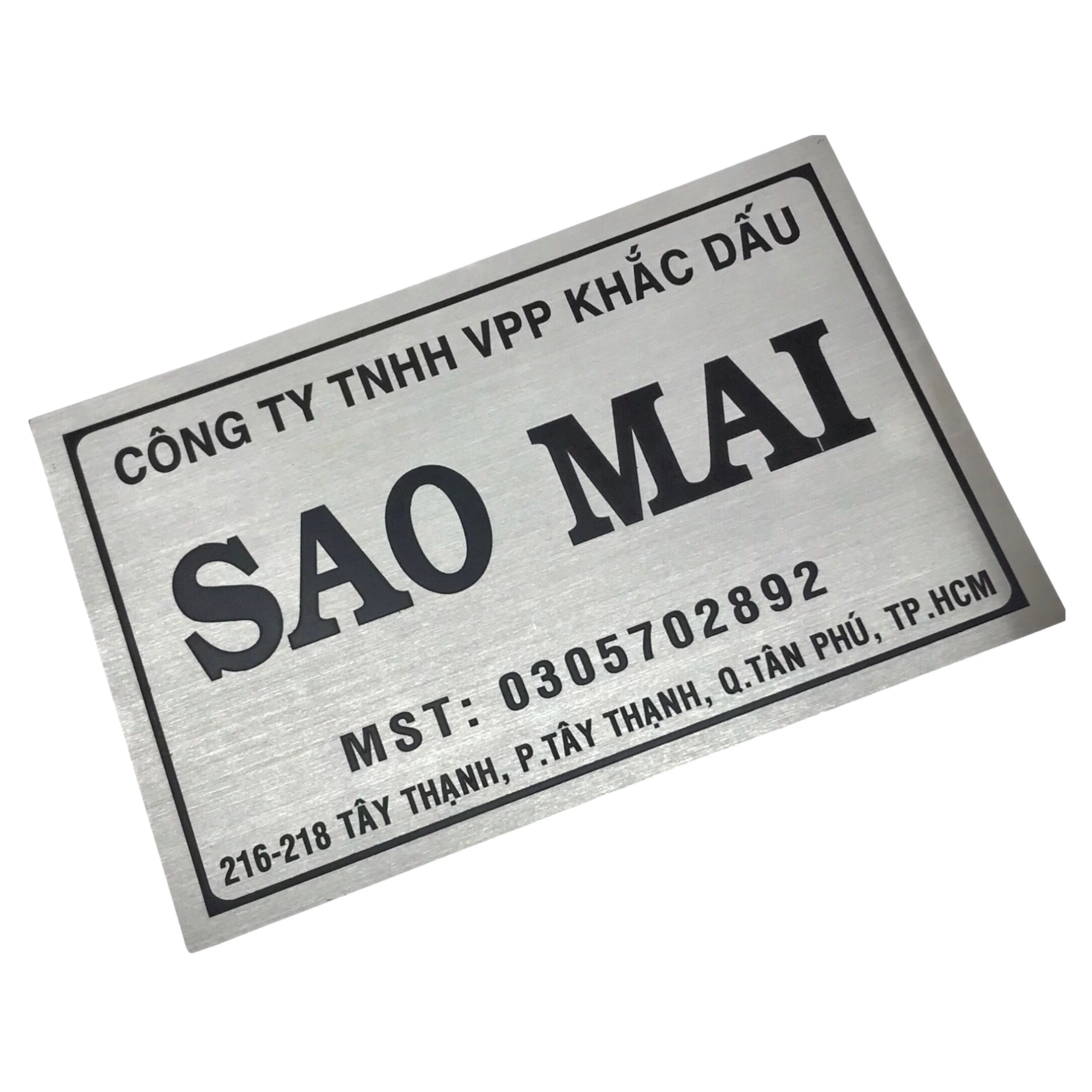 Thiết Kế Bảng Tên Công Ty Inox Ăn Mòn