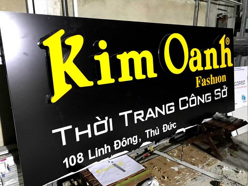Thiết Kế Biển Hiệu Mica Chữ Nổi