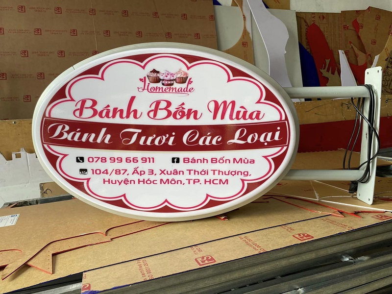 Thi Công Bảng Hiệu Đèn LED Tròn