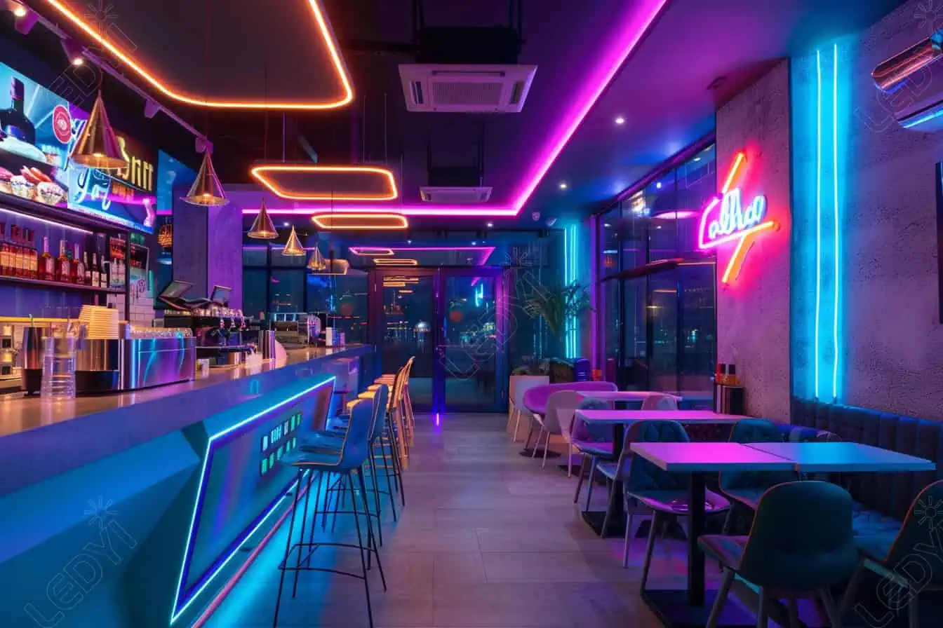 Thiết Kế Bảng Đèn LED Quán Cafe Đẹp