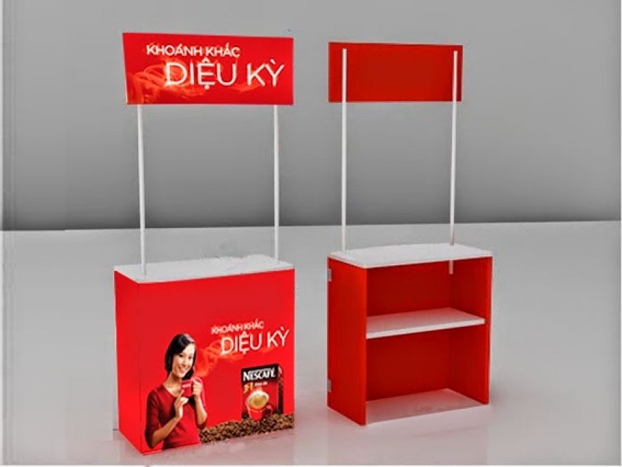 Booth Bán Hàng Bằng Nhựa