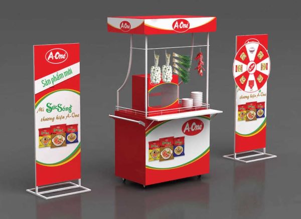 Thiết Kế Booth Bán Hàng Bằng Nhựa