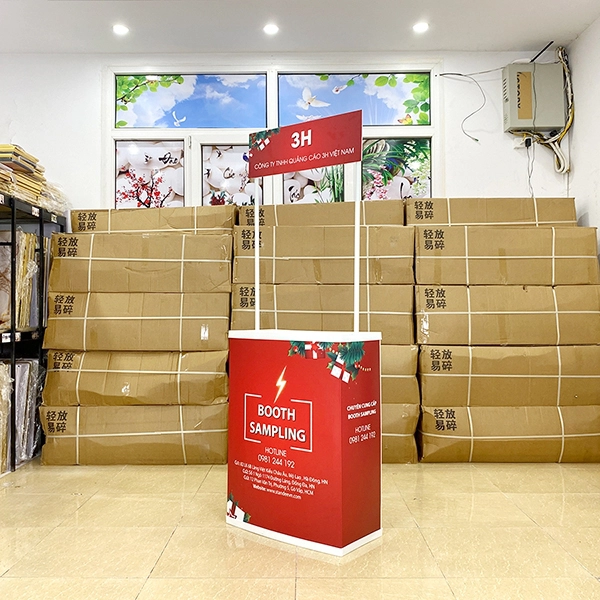 Thiết Kế Booth Bán Hàng Bằng Nhựa