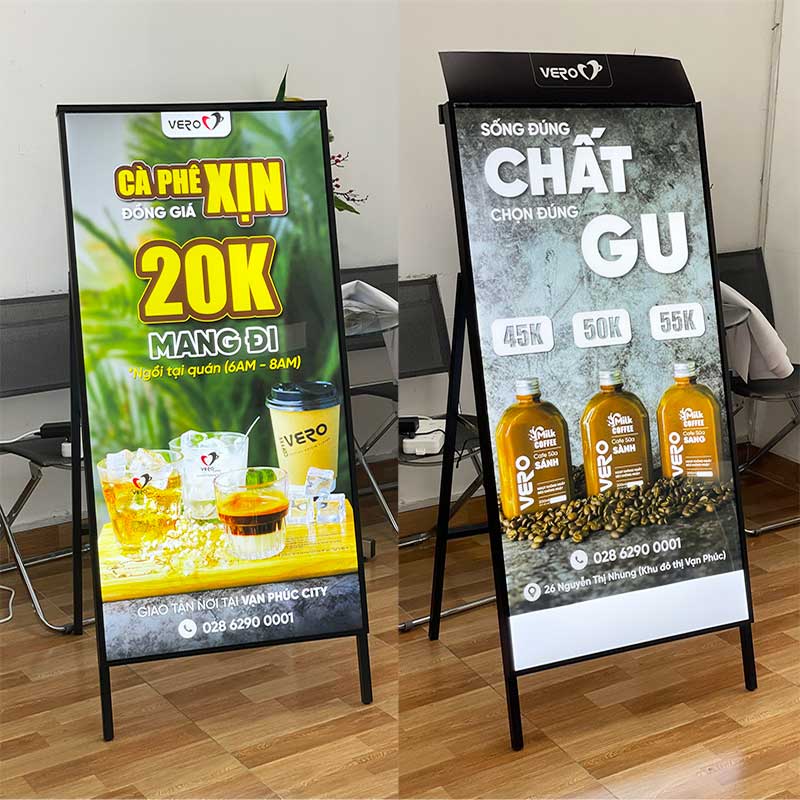 Thiết Kế Hộp Đèn Quảng Cáo Đứng