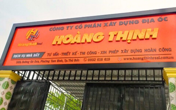 Bảng Hiệu Công Ty Xây Dựng