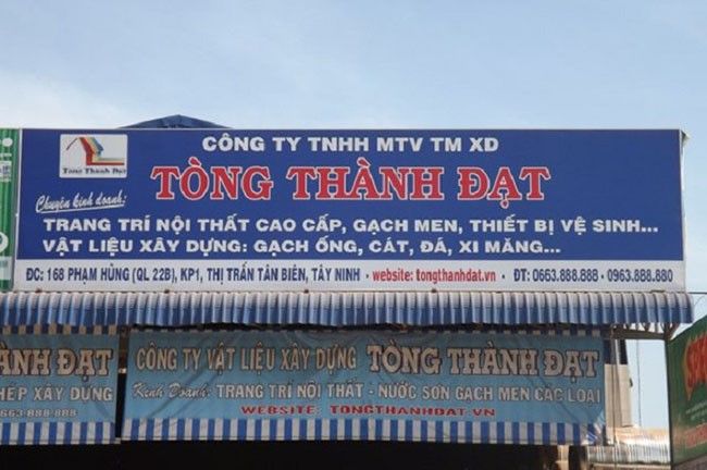 Bảng Hiệu Công Ty Xây Dựng