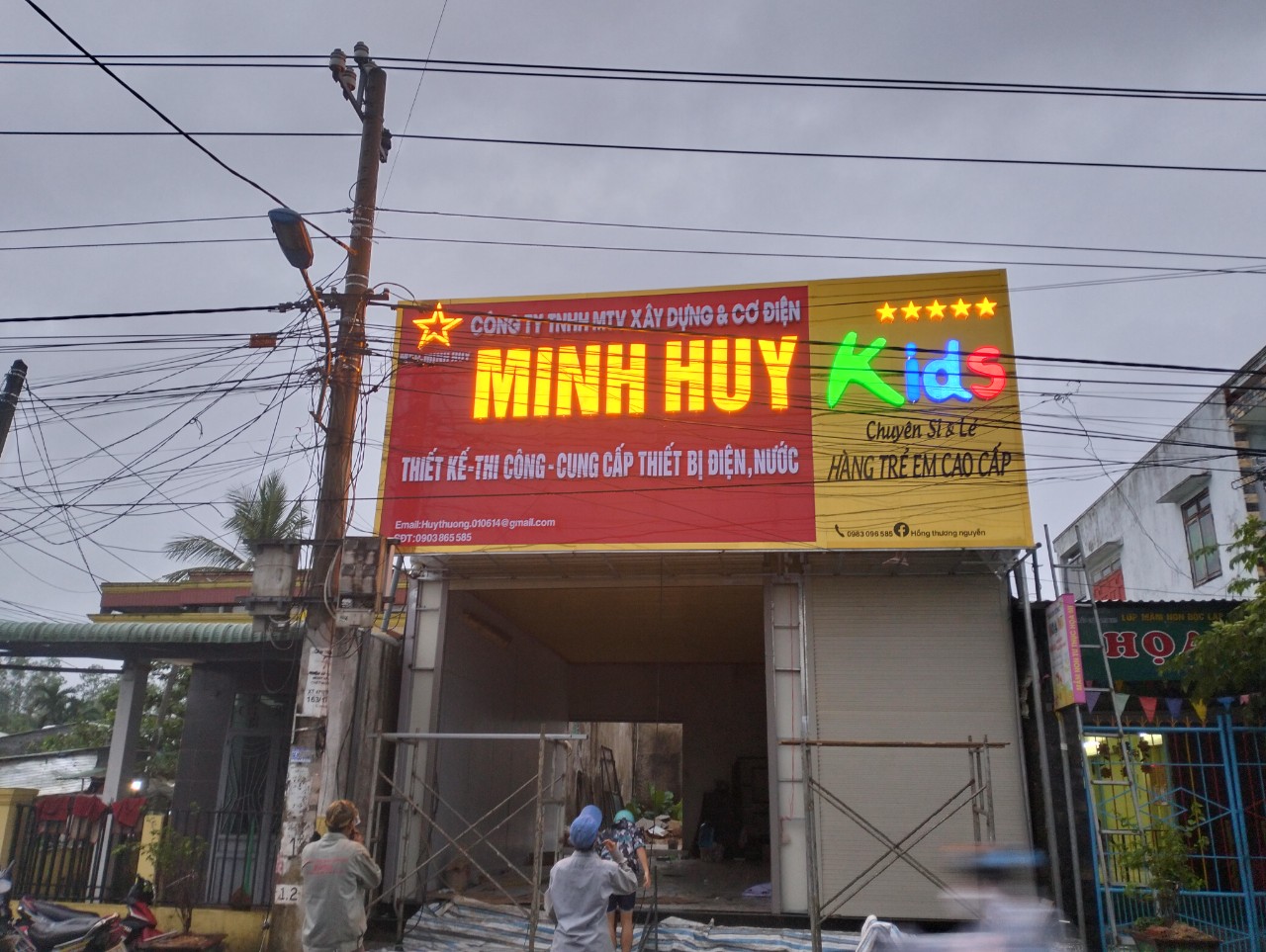 Thi Công Bảng Hiệu Công Ty Xây Dựng