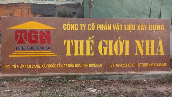 Thi Công Bảng Hiệu Công Ty Xây Dựng