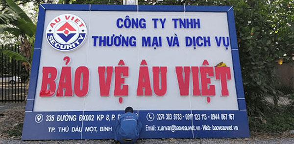 Bảng Hiệu Công Ty Bảo Vệ