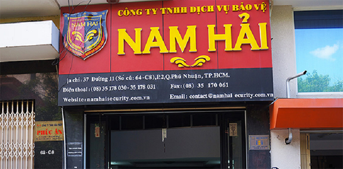 Thi Công Bảng Hiệu Công Ty Bảo Vệ