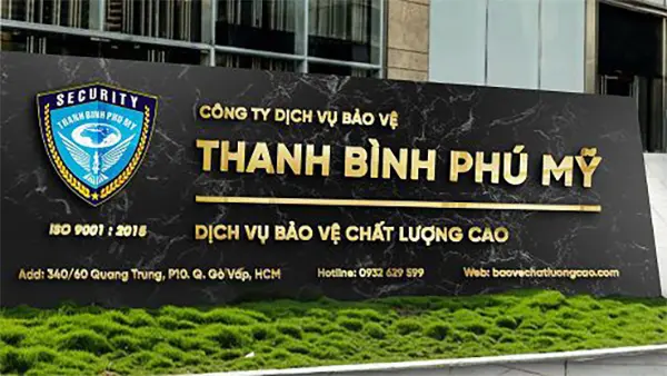 Thiết Kế Bảng Hiệu Công Ty Bảo Vệ