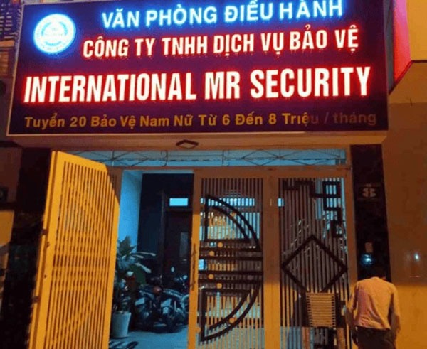 Thiết Kế Bảng Hiệu Công Ty Bảo Vệ